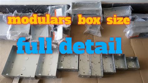 electrical modular box sizes pdf|4 module metal box size.